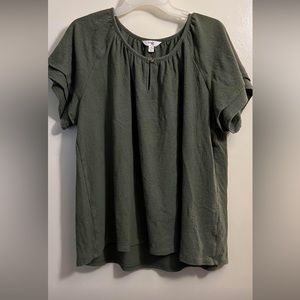 Olive Green Terra & Sky Top 💫 price dropped!💥